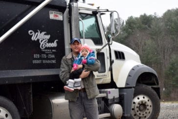 Willow Creek Trucks Jarrod and Daughter with truck