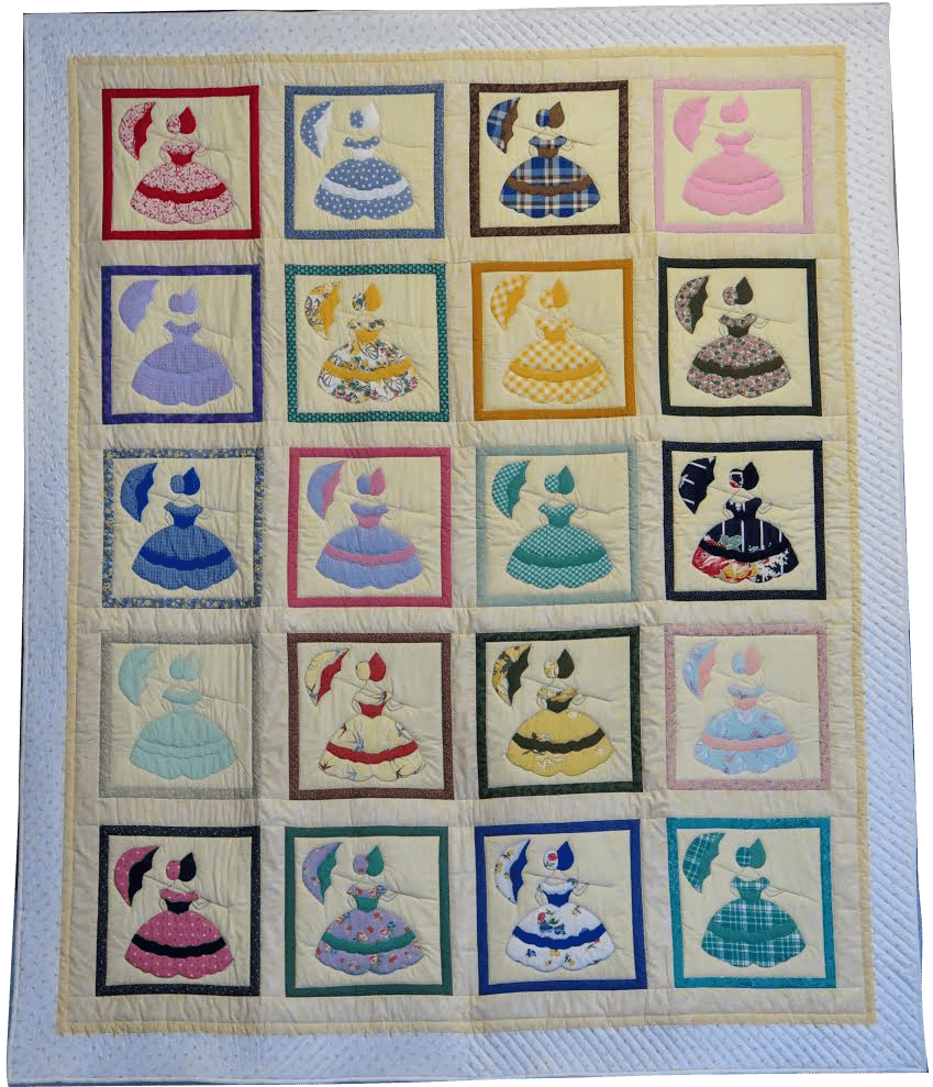 colonial ladies quilt blocks large quilt